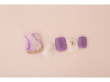 エムスラッシュネイル 本牧店(M SLASH)/パープルマーブルネイル