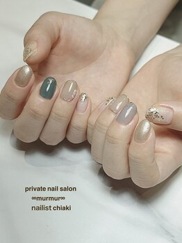 マーマ 八戸ノ里店(murmur)/大人パールネイル