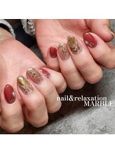ネイルアンドリラクゼーション マーブル(MARBLE)/持ち込みネイル￥7,700