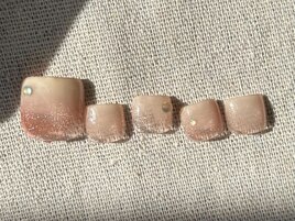 ピンク×ベージュニュアンス