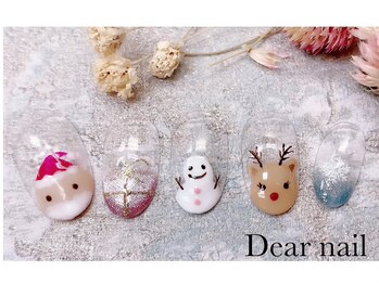 ディア ネイル(Dear nail)/ハンド手描きクリスマス