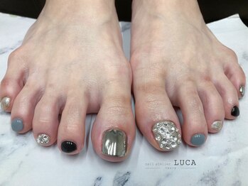 ネイルアトリエルカ(nail atelier LUCA)/M-381 大人上品ミラーネイル
