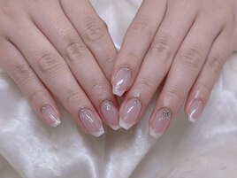 白斜めフレンチ/担当赤木