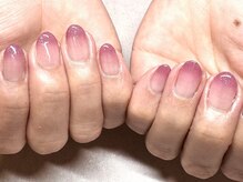 パープルの爪屋/大人ピンクピンクグラデーション