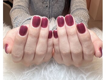 リブヴァラ(Lib Valla)/ワンカラー/ボルドーネイル/大人