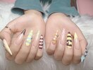 チェック　フレンチ　ドット
