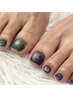 【フットネイル】親指アート◇デザインフット《60分アートコース》 ¥7980