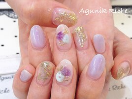 【天然石ネイル】