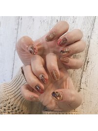 秋のニュアンスネイル