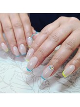 ネイルアンドまつげエクステ専門サロン スリー(THREE)/細フレンチ