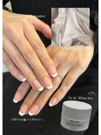 フレンチ/ホワイト/うる艶/王道