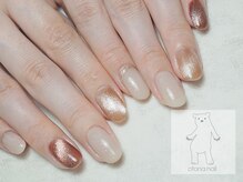 オトナネイル(otona nail)/秋冬ブラウンマグネットネイル