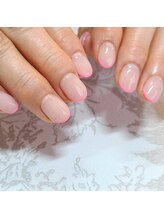 ネイルアンドまつげエクステ専門サロン スリー(THREE)/細フレンチ