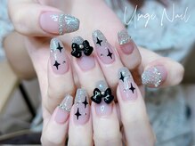 ウサギネイル 新大久保店(usagi nail)/マグネットフレンチ秋可愛い