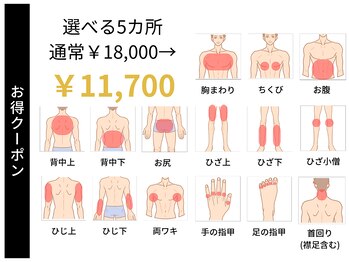ステイゴールド 新百合ヶ丘(STAY GOLD)/選べる5ヶ所脱毛