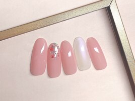 押し花キラキラネイル　¥6800