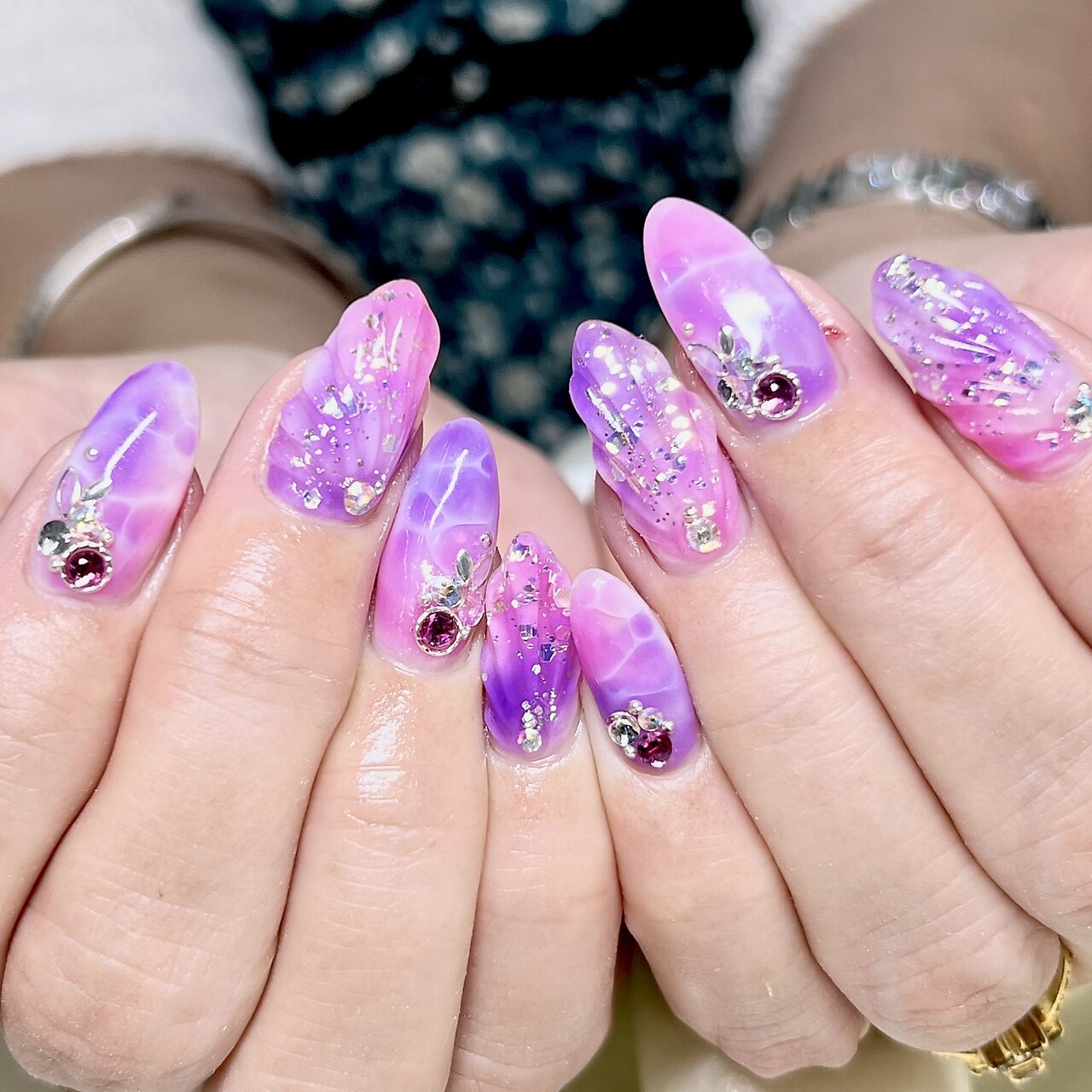 ネイルチップ オーダーネイル マグネット 薔薇 バラ ネイルチップ オーダーネイル マグネット 薔薇