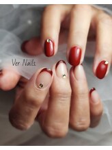 ウェールネイルズ(Ver Nails.)/カラーフレンチネイル