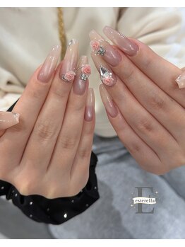 エステレラ ネイル(esterella nail)/フルアート＋ロングネイル