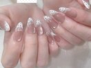 レースフレンチネイル