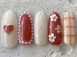 韓国花ホロネイル ¥12000