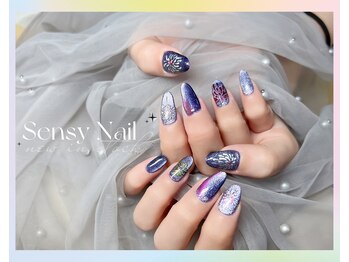 センシー ネイル スタジオ(Sensy Nail Studio)/華やかな花火マグネットネイル!