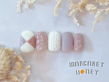 マーガレットハニー 本八幡/アーガイルニットネイル