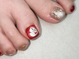 雪だるまnail