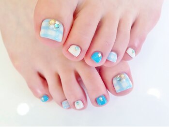 ネイルコレクション ベビーピンク(Baby Pink)/フット定額￥8990/夏リゾートに