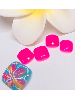 ホワイトカラー(White Color)/選べるフットデザインアート♪