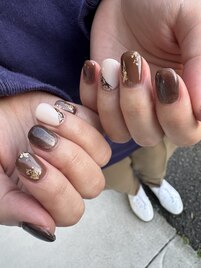 バレンタインネイル