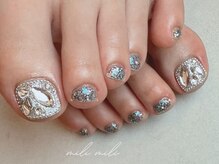 ミリ ミリ(mili mili)/埋め尽くしフットネイル