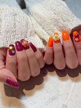 ソルナ(soluna)/お花パーツ付きワンカラー☆
