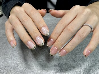 ココネイル(Koco Nail)/マグネットガラスフレンチ