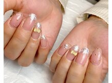 ラヴィネイル(La Vie Nail)/華やか/ビジュー/リボンパーツ