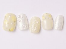 アイ ネイルズ 天神店(I nails)/花柄ガーリーネイル　￥8300