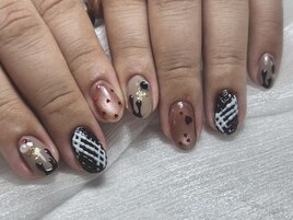 バレンタインネイル