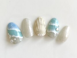 マーメイド　夏　海　ブルー