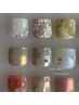 【リピーター様】フットジェルネイル アートコース ¥10400~