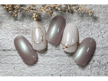 バブル シュガー バイ ネイルクローネ(bublle sugar by.nail crone)/ミラーニュアンスネイル