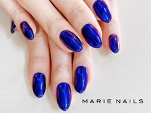 マリーネイルズ 横浜店(MARIE NAILS)/ミラーネイル　￥7,700 0613 d