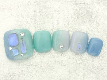 ネイルエイム(Nail eim)/フット★マグネット★グラデ