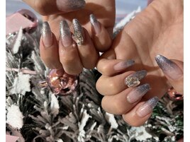 ラメグラデーション/ブルー