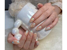 ちゅるんオーロラ水滴ネイル