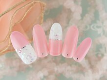 シューズネイルプロデュース/キラキラバイカラーネイル