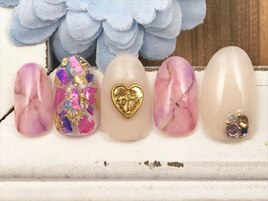 シェル×大理石風デザイン