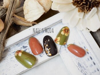 ネイルズ モダ(NAIL'S MODA)/11月新作/オータムフラワー