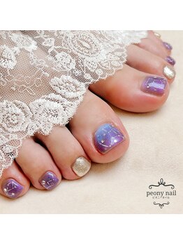 ピオニーネイル(peony nail)/夜空に浮かぶ星座