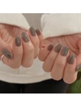 ネイルサロン エーナイン 旭川春光店/大人×グレージュワンカラー