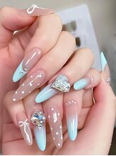 クイーンネイル 新宿(Queen nail)/長さ出しデザイン